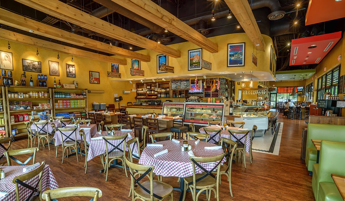 D'Amico's Italian Market Cafe Seating